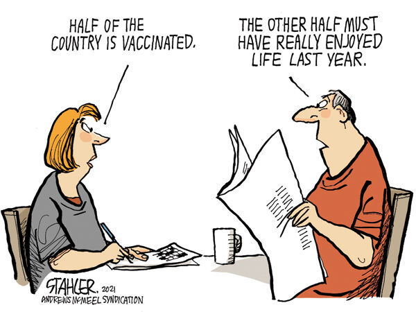 Editorial cartoon published June 5, 2021